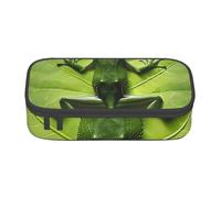 BNVSADC Frog Leaves Printed Pencil Case Cute Pencil Box Bag Pen Pouch Office School Stationery Organizer for School Travel Work