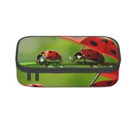BNVSADC Funny Ladybug Printed Pencil Case Cute Pencil Box Bag Pen Pouch Office School Stationery Organizer for School Travel Work