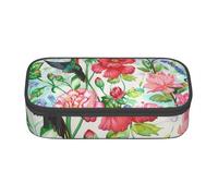 BNVSADC Garden with Bird and Flowers Printed Pencil Case Cute Pencil Box Bag Pen Pouch Office School Stationery Organizer for School Travel Work