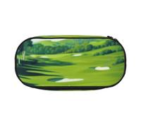 BNVSADC Golf Course Printed Pencil Case Cute Pencil Bag Pen Pouch Large Stationery Organizer Makeup Bag for Teen Boys Girls School Students Office