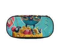 BNVSADC Happy Birthday Printed Pencil Case Cute Pencil Bag Pen Pouch Large Stationery Organizer Makeup Bag for Teen Boys Girls School Students Office
