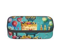BNVSADC Happy Birthday Printed Pencil Case Cute Pencil Box Bag Pen Pouch Office School Stationery Organizer for School Travel Work