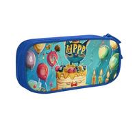 BNVSADC Happy Birthday Printed Pencil Case Large Pen Bag Cute Pencil Box Pouch Office School Stationery Organizer for Girls Boys, Blue