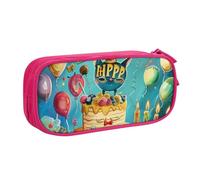 BNVSADC Happy Birthday Printed Pencil Case Large Pen Bag Cute Pencil Box Pouch Office School Stationery Organizer for Girls Boys, Pink