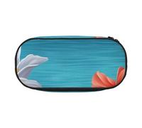 BNVSADC Hawaii Hibiscus Flower Printed Pencil Case Cute Pencil Bag Pen Pouch Large Stationery Organizer Makeup Bag for Teen Boys Girls School Students Office