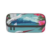 BNVSADC Hawaii Hibiscus Flower Printed Pencil Case Cute Pencil Box Bag Pen Pouch Office School Stationery Organizer for School Travel Work