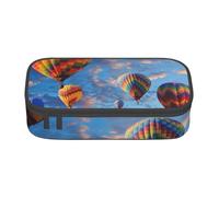 BNVSADC Hot Air Balloons Printed Pencil Case Cute Pencil Box Bag Pen Pouch Office School Stationery Organizer for School Travel Work
