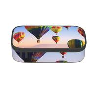 BNVSADC Hot Air Balloons Printed Pencil Case Cute Pencil Box Bag Pen Pouch Office School Stationery Organizer for School Travel Work