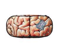 BNVSADC Human Brain Printed Pencil Case Cute Pencil Bag Pen Pouch Large Stationery Organizer Makeup Bag for Teen Boys Girls School Students Office