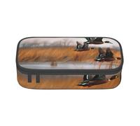 BNVSADC Hunting Flying Wild Duck 3 Printed Pencil Case Cute Pencil Box Bag Pen Pouch Office School Stationery Organizer for School Travel Work