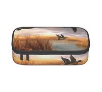 BNVSADC Hunting Flying Wild Ducks 6 Printed Pencil Case Cute Pencil Box Bag Pen Pouch Office School Stationery Organizer for School Travel Work