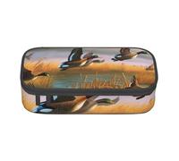 BNVSADC Hunting Flying Wild Ducks 7 Printed Pencil Case Cute Pencil Box Bag Pen Pouch Office School Stationery Organizer for School Travel Work
