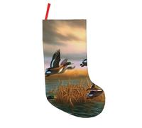 BNVSADC Hunting Flying Wild Ducks 7 Printed Xmas Tree Decor Christmas Stockings 18 inch Festive Supplies Holiday Party Decoration
