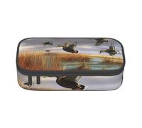 BNVSADC Hunting Flying Wild Ducks 8 Printed Pencil Case Cute Pencil Box Bag Pen Pouch Office School Stationery Organizer for School Travel Work