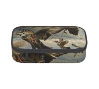 BNVSADC Hunting Flying Wild Printed Pencil Case Cute Pencil Box Bag Pen Pouch Office School Stationery Organizer for School Travel Work