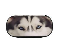BNVSADC Husky Dog Printed Pencil Case Cute Pencil Bag Pen Pouch Large Stationery Organizer Makeup Bag for Teen Boys Girls School Students Office