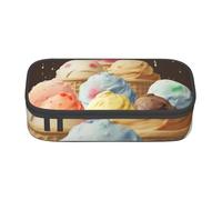 BNVSADC Ice Cream Printed Pencil Case Cute Pencil Box Bag Pen Pouch Office School Stationery Organizer for School Travel Work