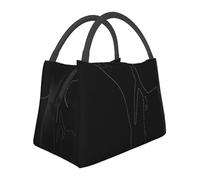 BNVSADC Karate-highkick-icon Print Insulated Lunch Box Bag Tote Bag for Women Men Portable Reusable Lunch Cooler Bag for Work School Outdoor Picnic