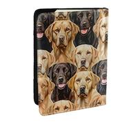 BNVSADC Labrador Retriever Dogs Printed Passport Holder Travel PU Leather Passport Cover Case Organiser for Men Women, 6.5 inch