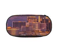 BNVSADC Las Vegas Sunset Printed Pencil Case Cute Pencil Bag Pen Pouch Large Stationery Organizer Makeup Bag for Teen Boys Girls School Students Office