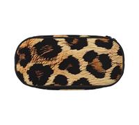 BNVSADC Leopard Pattern Printed Pencil Case Cute Pencil Bag Pen Pouch Large Stationery Organizer Makeup Bag for Teen Boys Girls School Students Office