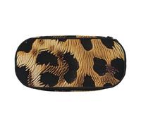 BNVSADC Leopard Pattern Printed Pencil Case Cute Pencil Bag Pen Pouch Large Stationery Organizer Makeup Bag for Teen Boys Girls School Students Office
