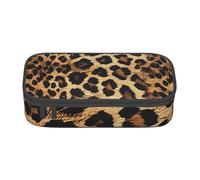 BNVSADC Leopard Pattern Printed Pencil Case Cute Pencil Box Bag Pen Pouch Office School Stationery Organizer for School Travel Work