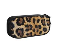 BNVSADC Leopard Pattern Printed Pencil Case Large Pen Bag Cute Pencil Box Pouch Office School Stationery Organizer for Girls Boys, Black