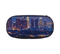 BNVSADC Los Angeles Skyline Printed Pencil Case Cute Pencil Bag Pen Pouch Large Stationery Organizer Makeup Bag for Teen Boys Girls School Students Office
