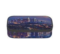BNVSADC Los Angeles Skyline Printed Pencil Case Cute Pencil Box Bag Pen Pouch Office School Stationery Organizer for School Travel Work