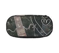 BNVSADC Love Rock Printed Pencil Case Cute Pencil Bag Pen Pouch Large Stationery Organizer Makeup Bag for Teen Boys Girls School Students Office