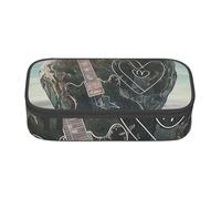 BNVSADC Love Rock Printed Pencil Case Cute Pencil Box Bag Pen Pouch Office School Stationery Organizer for School Travel Work