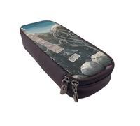 BNVSADC Love Rock Printed PU Leather Flip Pencil Case, Cute Pencil Box Pen Bag Stationery Organizer Makeup Bag for School Office Travel
