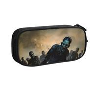 BNVSADC Many Zombie Printed Pencil Case Large Pen Bag Cute Pencil Box Pouch Office School Stationery Organizer for Girls Boys, Black
