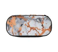 BNVSADC Marble Texture Copper Splatter Printed Pencil Case Cute Pencil Bag Pen Pouch Large Stationery Organizer Makeup Bag for Teen Boys Girls School Students Office