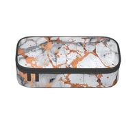 BNVSADC Marble Texture Copper Splatter Printed Pencil Case Cute Pencil Box Bag Pen Pouch Office School Stationery Organizer for School Travel Work