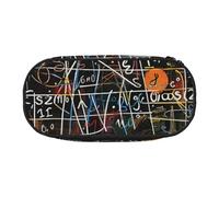 BNVSADC Math Formula Printed Pencil Case Cute Pencil Bag Pen Pouch Large Stationery Organizer Makeup Bag for Teen Boys Girls School Students Office