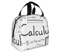 BNVSADC Math Geometry G alculus Printing Insulated Lunch Bag for Adults Men and Women Reusable Thermal Cool Lunch Box Tote Bag