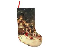 BNVSADC Merry Christmas 1 Printed Xmas Tree Decor Christmas Stockings 18 inch Festive Supplies Holiday Party Decoration