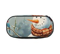 BNVSADC Merry Christmas Bird Printed Pencil Case Cute Pencil Bag Pen Pouch Large Stationery Organizer Makeup Bag for Teen Boys Girls School Students Office