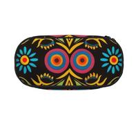 BNVSADC Mexican Folk Art Boho Printed Pencil Case Cute Pencil Bag Pen Pouch Large Stationery Organizer Makeup Bag for Teen Boys Girls School Students Office
