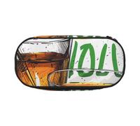 BNVSADC Mexico Flag and Tequila Printed Pencil Case Cute Pencil Bag Pen Pouch Large Stationery Organizer Makeup Bag for Teen Boys Girls School Students Office