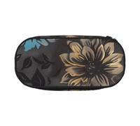 BNVSADC Modern Floral Printed Pencil Case Cute Pencil Bag Pen Pouch Large Stationery Organizer Makeup Bag for Teen Boys Girls School Students Office
