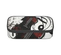 BNVSADC Music Art Printed Pencil Case Cute Pencil Box Bag Pen Pouch Office School Stationery Organizer for School Travel Work