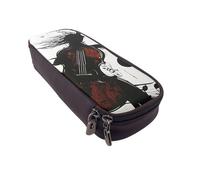 BNVSADC Music Art Printed PU Leather Flip Pencil Case, Cute Pencil Box Pen Bag Stationery Organizer Makeup Bag for School Office Travel