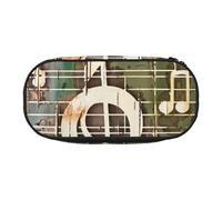 BNVSADC Music Note Printed Pencil Case Cute Pencil Bag Pen Pouch Large Stationery Organizer Makeup Bag for Teen Boys Girls School Students Office