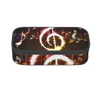 BNVSADC Music Note Printed Pencil Case Cute Pencil Box Bag Pen Pouch Office School Stationery Organizer for School Travel Work
