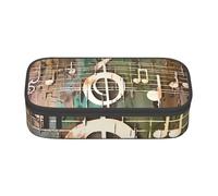 BNVSADC Music Note Printed Pencil Case Cute Pencil Box Bag Pen Pouch Office School Stationery Organizer for School Travel Work