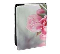 BNVSADC Outdoor Pretty Floral Printed Passport Holder Travel PU Leather Passport Cover Case Organiser for Men Women, 6.5 inch
