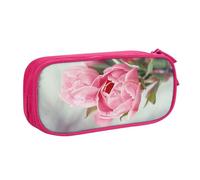 BNVSADC Outdoor Pretty Floral Printed Pencil Case Large Pen Bag Cute Pencil Box Pouch Office School Stationery Organizer for Girls Boys, Pink